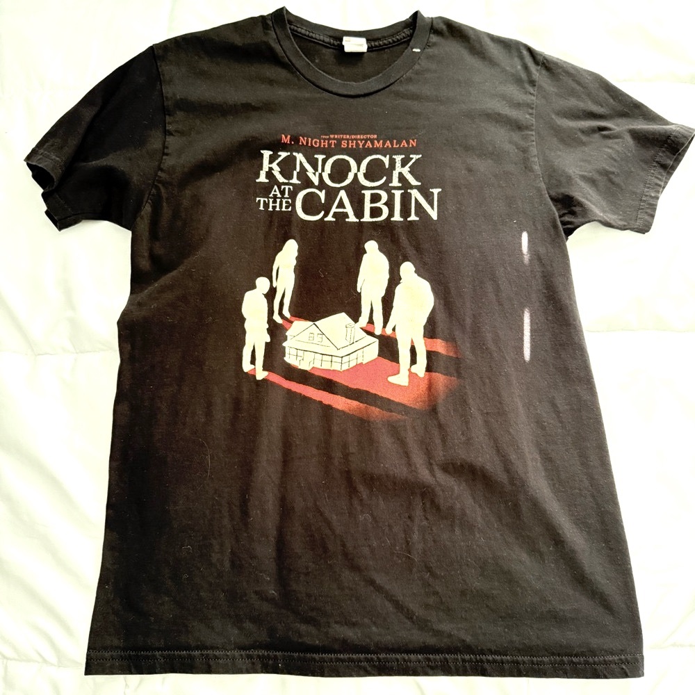Hanes Black Knock at the Cabin Graphic Tee